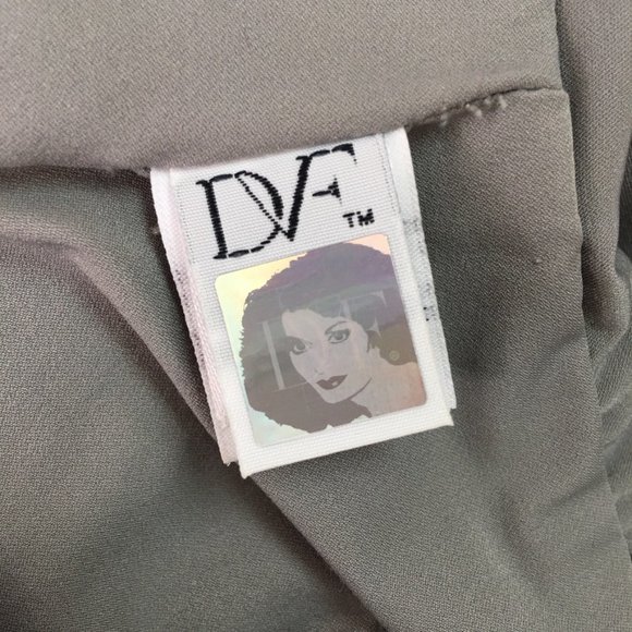 Diane von Furstenberg Women's Alba Two Gray Sheath Dress Size 6 Sleeveless - Picture 12 of 14